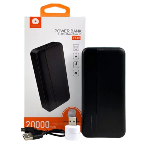 Павербанк WUW Y146 20000mAh Black