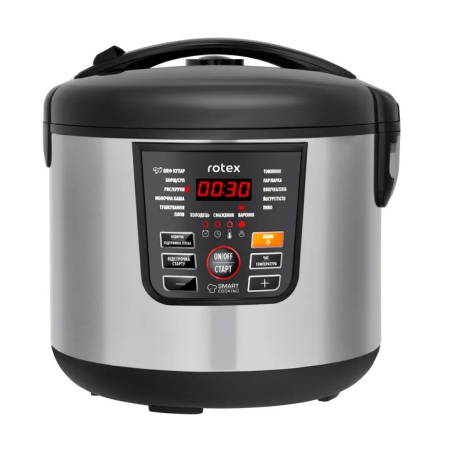 Мультиварка Rotex RMC-501-B Stainless Black