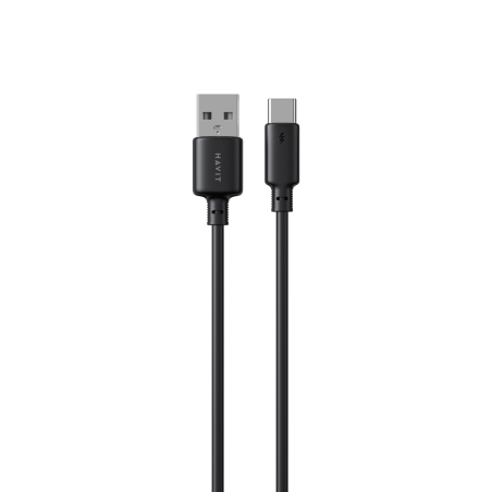 Кабель Havit HV-CB302C USB to USB-C 3A 1m Black