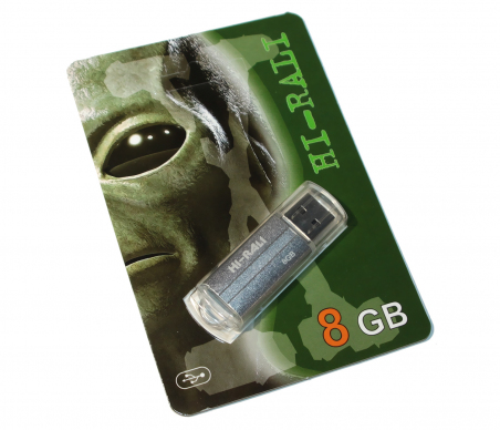 USB-флеш-накопичувач Hi-Rali 8GB Corsair series Silver 