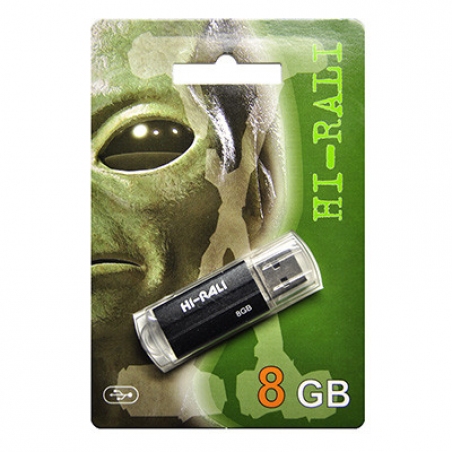 USB-флеш-накопичувач Hi-Rali 8GB Corsair series Black