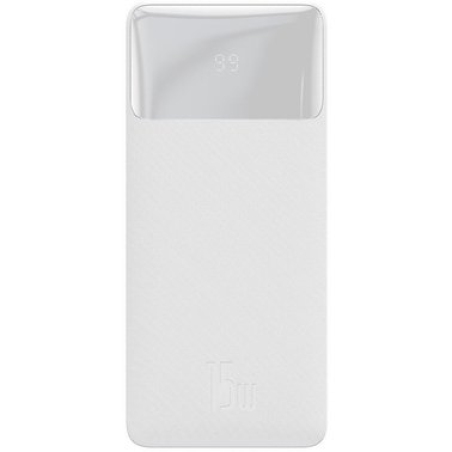 Внешний аккумулятор Baseus Bipow Digital Display 20W 20000 mAh White (PPDML-M02)