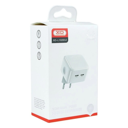 Зарядний пристрій XO L102 (EU) UsbC 35W White