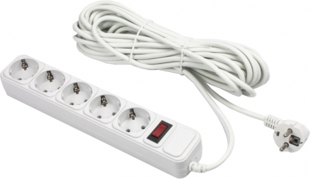 Мережевий фільтр Gembird SPG5-G-10MG 10 м 5 розеток