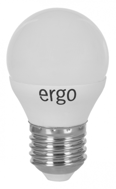 Светодиодная лампа Ergo Standard G45 E27 5W 220V 4100K Нейтральный Белый