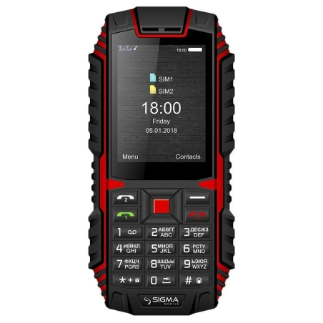Мобільний телефон Sigma mobile X-treme DT68 Black-Red