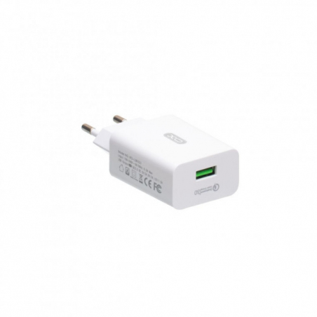Зарядний пристрій XO L36 Micro QC3.0 White