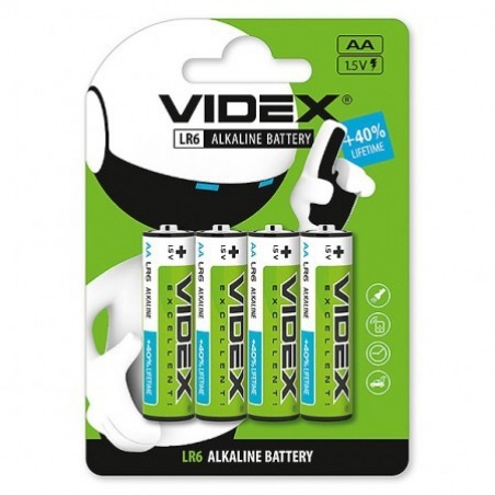 Батарейки Videx LR6/AA 4 шт.