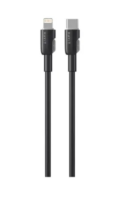 Кабель Havit HV-CB 309 C Lightning 3А 1м Black Кабель Havit HV-CB 309 C Lightning 3А 1м Black
