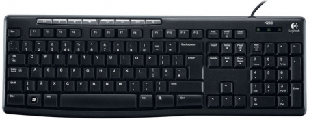 Клавиатура LOGITECH Keyboard K200 Black Клавиатура LOGITECH Keyboard K200 Black