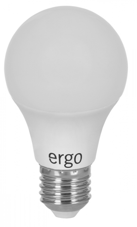 Светодиодная лампа Ergo Standard A60 E27 6W 220V 3000K теплый белый