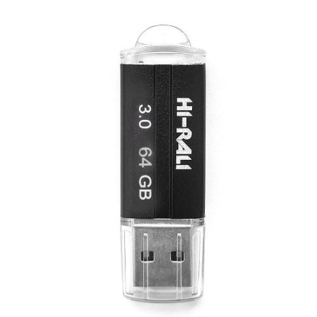 USB-флеш-накопичувач Hi-Rali 64GB Corsair Black (HI-64GB3CORBK)
