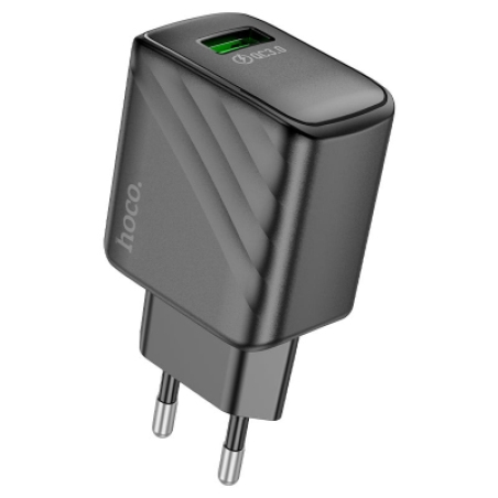 Мережевий зарядний пристрій Hoco CS21A Rich QC3.0 Black