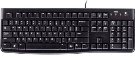 Клавіатура Logitech Keyboard K120 EOM UKR Black Клавіатура Logitech Keyboard K120 EOM UKR Black