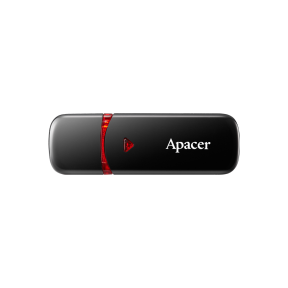 USB-флеш-накопичувач Apacer AH333 32GB чорний з рубіновою дугою