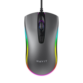 Дротова миша Havit HV-MS72 USB RGB сіра
