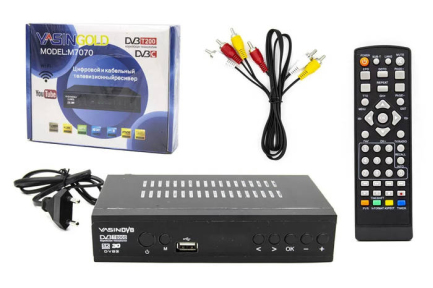 Ресивер DVB-T2 Yasingold M-7070 Black