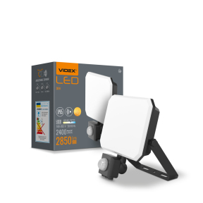 LED прожектор VIDEX F3 30W 5000K з датчиком руху 220V Black (VLE-F3-0305B-S) LED прожектор VIDEX F3 30W 5000K з датчиком руху 220V Black (VLE-F3-0305B-S)