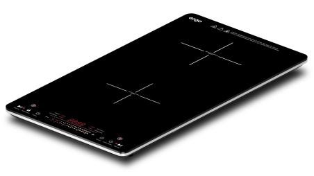 Індукційна плита Ergo IHP-2540 2 конфорки, чорна Індукційна плита Ergo IHP-2540 2 конфорки, чорна