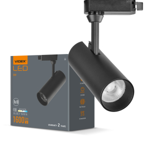 LED світильник трековий VIDEX VL-TR04-204B 20W 4100K чорний LED світильник трековий VIDEX VL-TR04-204B 20W 4100K чорний