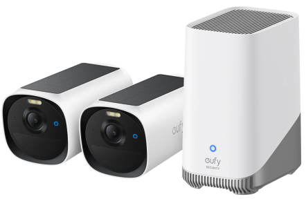 IP-камера Eufy E40 - 2-Cam Kit + HomeBase S380 2K, NV, PV, AI White