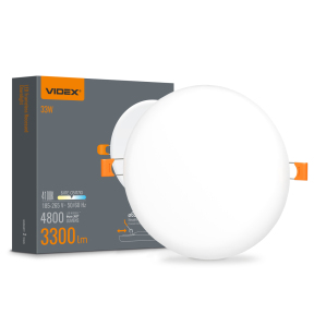 LED світильник безрамковий круглий VIDEX VL-DLFR-334 33W 4100K LED світильник безрамковий круглий VIDEX VL-DLFR-334 33W 4100K