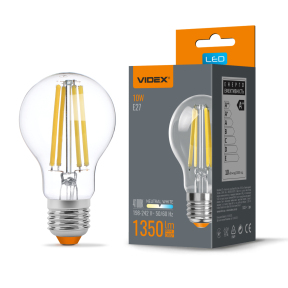 LED лампа VIDEX Filament A60F 10W E27 4100K LED лампа VIDEX Filament A60F 10W E27 4100K