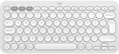 Клавіатура Logitech K380s Pebble Keys 2 Tonal White Клавіатура Logitech K380s Pebble Keys 2 Tonal White