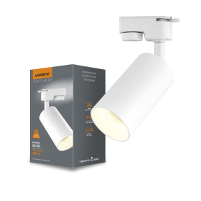 Світильник VIDEX VL-SPF06C-W під лампу GU10 SPF06C трековий білий