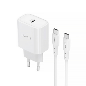 Зарядний пристрій Havit ST934 20W + Type-C білий