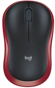 Миша Logitech Wireless Mouse M185 RED - EWR2 (910-002237)