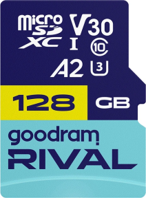 Карта пам'яті GoodRam RIVAL microSDXC 128GB V30 A2 (UHS I U3) + ad Карта пам'яті GoodRam RIVAL microSDXC 128GB V30 A2 (UHS I U3) + ad