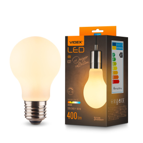 LED лампа VIDEX Filament VL-DA60MO 4W E27 3000K Porcelain dimmable LED лампа VIDEX Filament VL-DA60MO 4W E27 3000K Porcelain dimmable