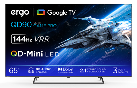 Телевізор ERGO 65MQD90 Game PRO