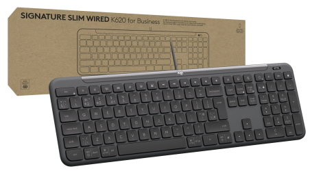 Клавіатура Logitech Signature Slim K620 Wired Keyboard for Business - GRAPHITE (920-013333)