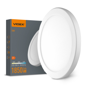 LED світильник круглий VIDEX VL-DL6R-18CW 18W 3000K-4000K-6500K White