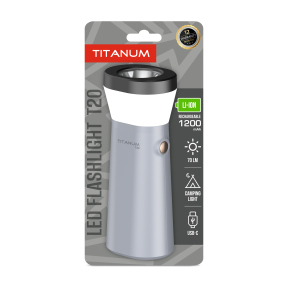 Портативний світлодіодний ліхтарик TITANUM TLF-T20 70Lm Gray Портативний світлодіодний ліхтарик TITANUM TLF-T20 70Lm Gray