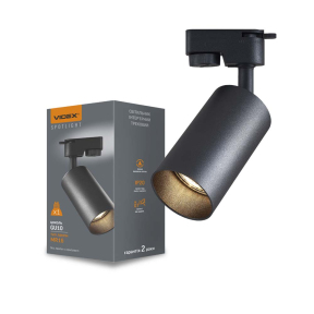 Світильник VIDEX VL-SPF06C-B під лампу GU10 SPF06C трековий чорний