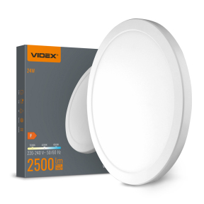 LED світильник круглий VIDEX VL-DL6R-24CW 24W 3000K-4000K-6500K White