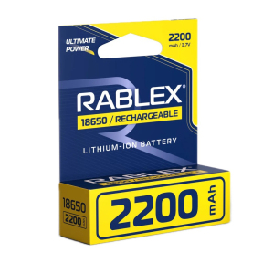 Акумулятор Rablex 18650 2200mAh Li-Ion 3.7V Акумулятор Rablex 18650 2200mAh Li-Ion 3.7V