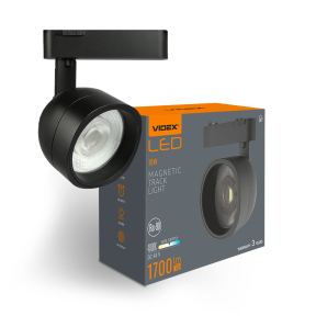 Світильник МАГНІТНИЙ трековий VIDEX VL-TRMS-LA78B LA78B 18W 4000K 48V Black