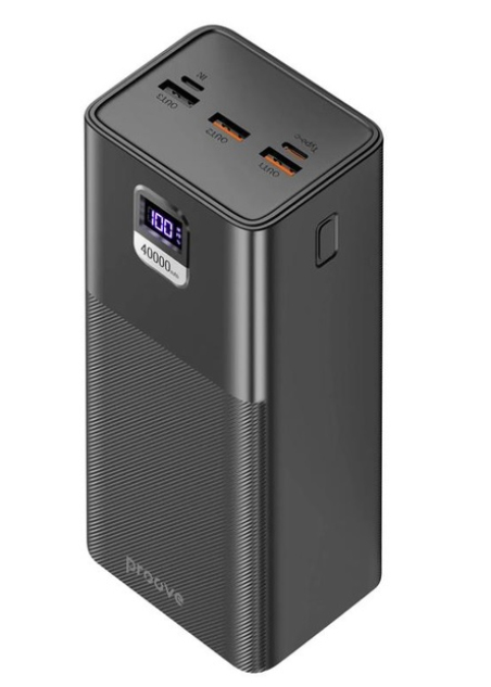Зовнішній акумулятор Proove Giant lite 40000 mAh Black