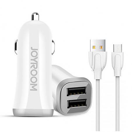 Зарядний пристрій JOYROOM C-M216 2USB 3.1A + Micro USB cable White Зарядний пристрій JOYROOM C-M216 2USB 3.1A + Micro USB cable White