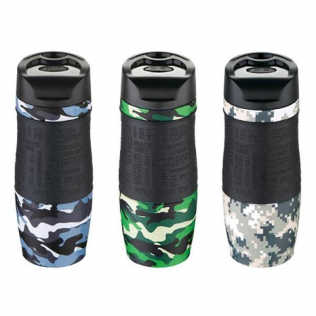 Чашка-термос Bergner 0,4 л. BG-5960-AA камуфляж синій