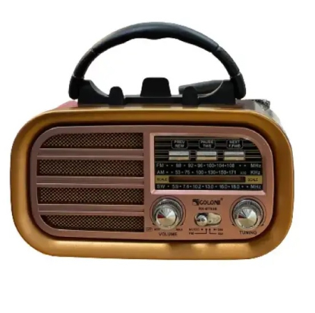 Радіо Golon RX-BT-638 Wood Gold