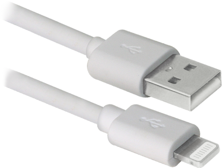 USB кабель Defender ACH01-10BH White USB-Lightning 3m