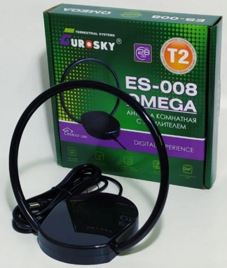 Антена Т2 Eurosky ES-008 OMEGA Black