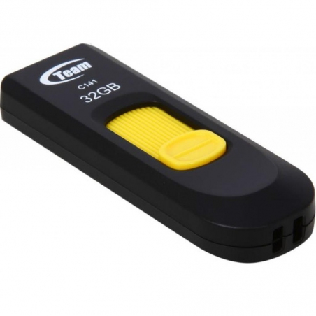 USB-флеш-накопичувач Team C141 32GB Yellow (TC14132GY01) USB-флеш-накопичувач Team C141 32GB Yellow (TC14132GY01)