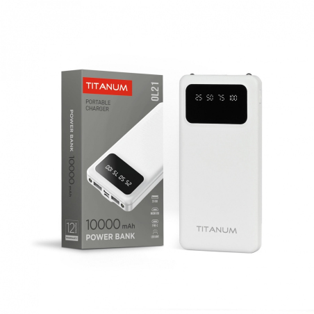 Зовнішній акумулятор TITANUM TPB-OL21-W 10000 mAh White