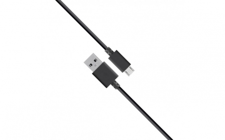 USB кабель Florence microUSB 1m 1A Black (FD-M1-1B)